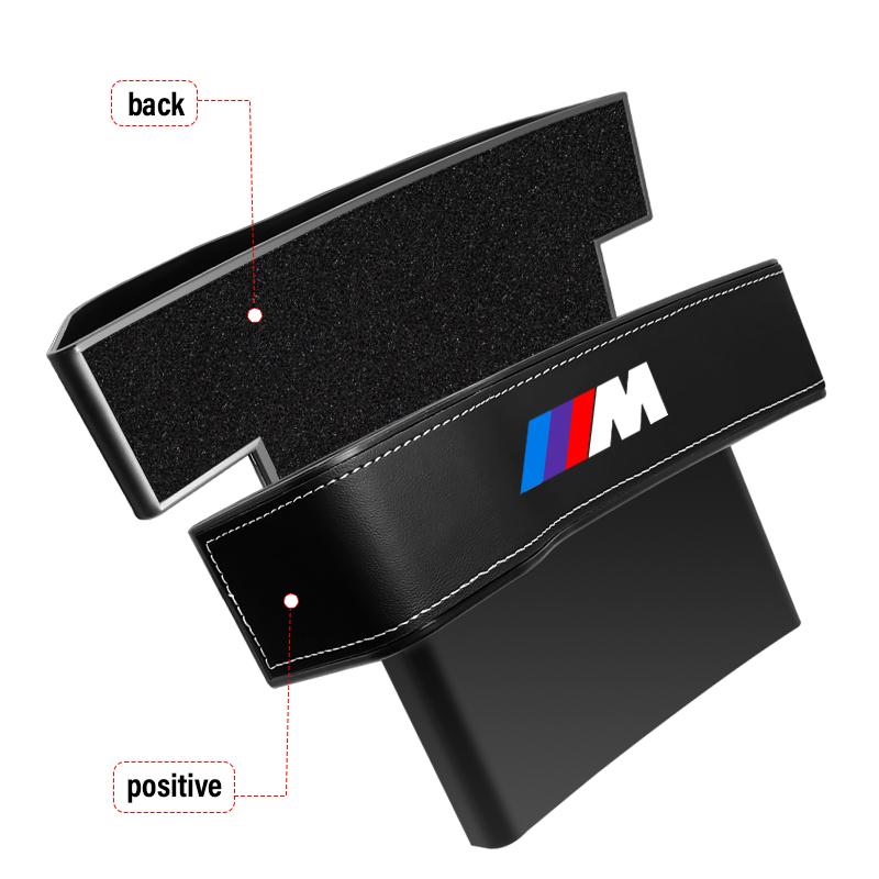 2 Piezas Organizador de Asiento de Coche Caja de Almacenamiento para la Ranura del Asiento Artículos Multifunción Para BMW Performance Power M1 M2 M3 M4 M5 M6 M8 E36 E60 E46 E39 E46 E90 E60 F07