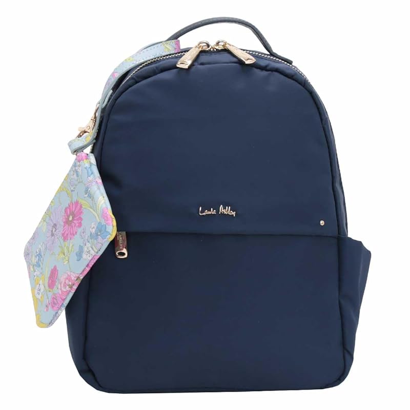 

[Laura Ashley] Laura backpack ladies Smaller lightweight commute business Beautiful compact With pouch commuter pass pass case cowhide leather Gilly