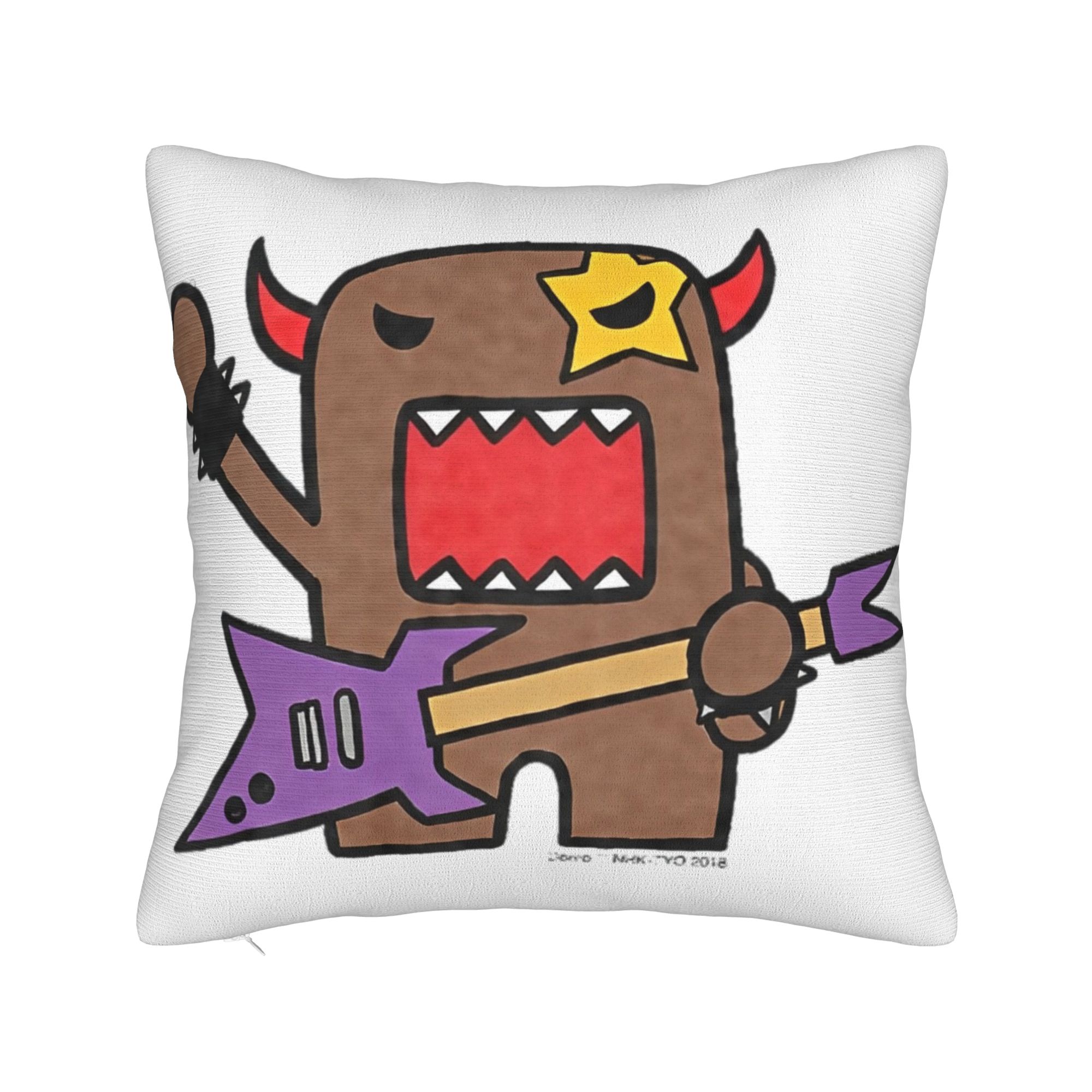 

Dj Domo Kun Square Pillowcases Polyester Bed Car Cushion Cover Cool Decor Pillow Cover 45*45 12x12Inch