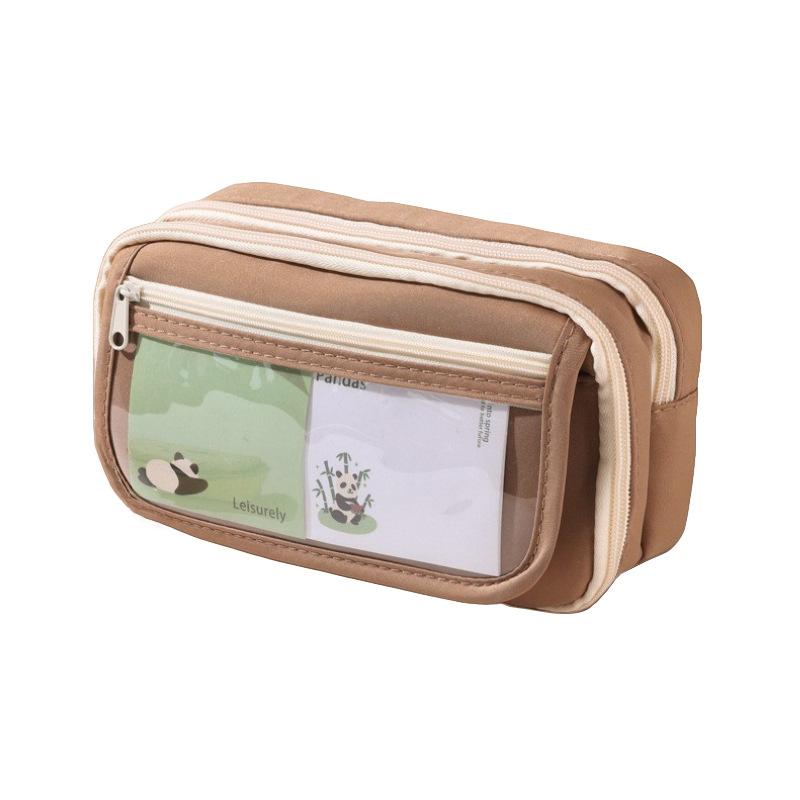Pencil Case 2025 New Nine-layer Panda Large-capacity Pencil Case Simple Girl Version Junior High School Stationery Pencil Case