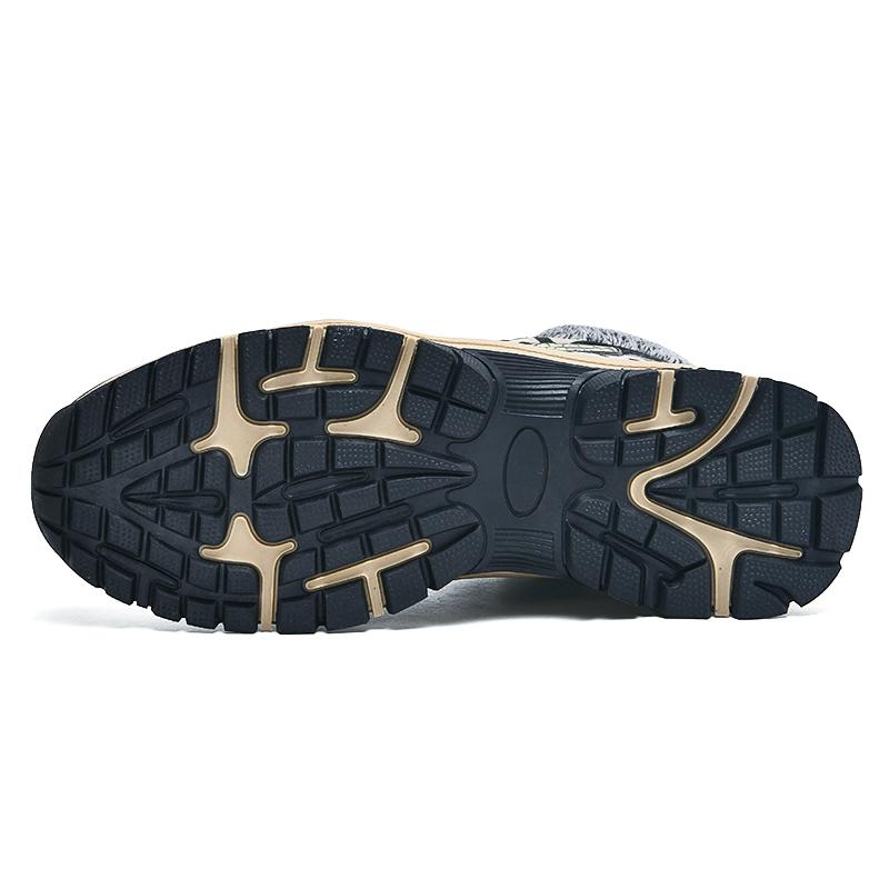 MCTIN Couples Cotton Shoes for Women Camouflage Winter Plush Warm High Tops Shoes Man's Non Slip Snow Boots
