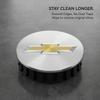 AABJT1 4PCS 59mm Car Badge Emblem Wheel Center Hub Caps Rim Hubcap Cover for Chevrolet Cruze Malibu Sail Spark Captiva Equinox Tracker
