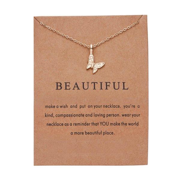 

New Trendy Alloy Cute Elegant Sun Star Leaves Bird Butterfly Heart Luck Pendant Necklaces for Women Fashion Accessories Jewelry