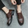 Luxury Men Shoes for Male Gentleman's Stylish Loafers Brand Leather Mens Formal Man Dress Fashion Oxford Business Design Shoes