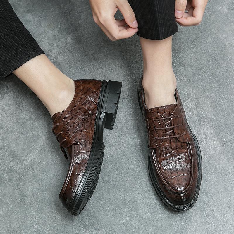 Luxury Men Shoes for Male Gentleman's Stylish Loafers Brand Leather Mens Formal Man Dress Fashion Oxford Business Design Shoes