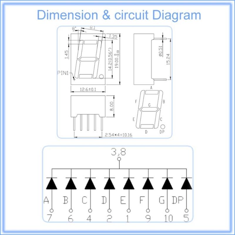 Multifuntional LED Segment Display Module Hair Removal System Screen for Machinery Applications and Data Visualization