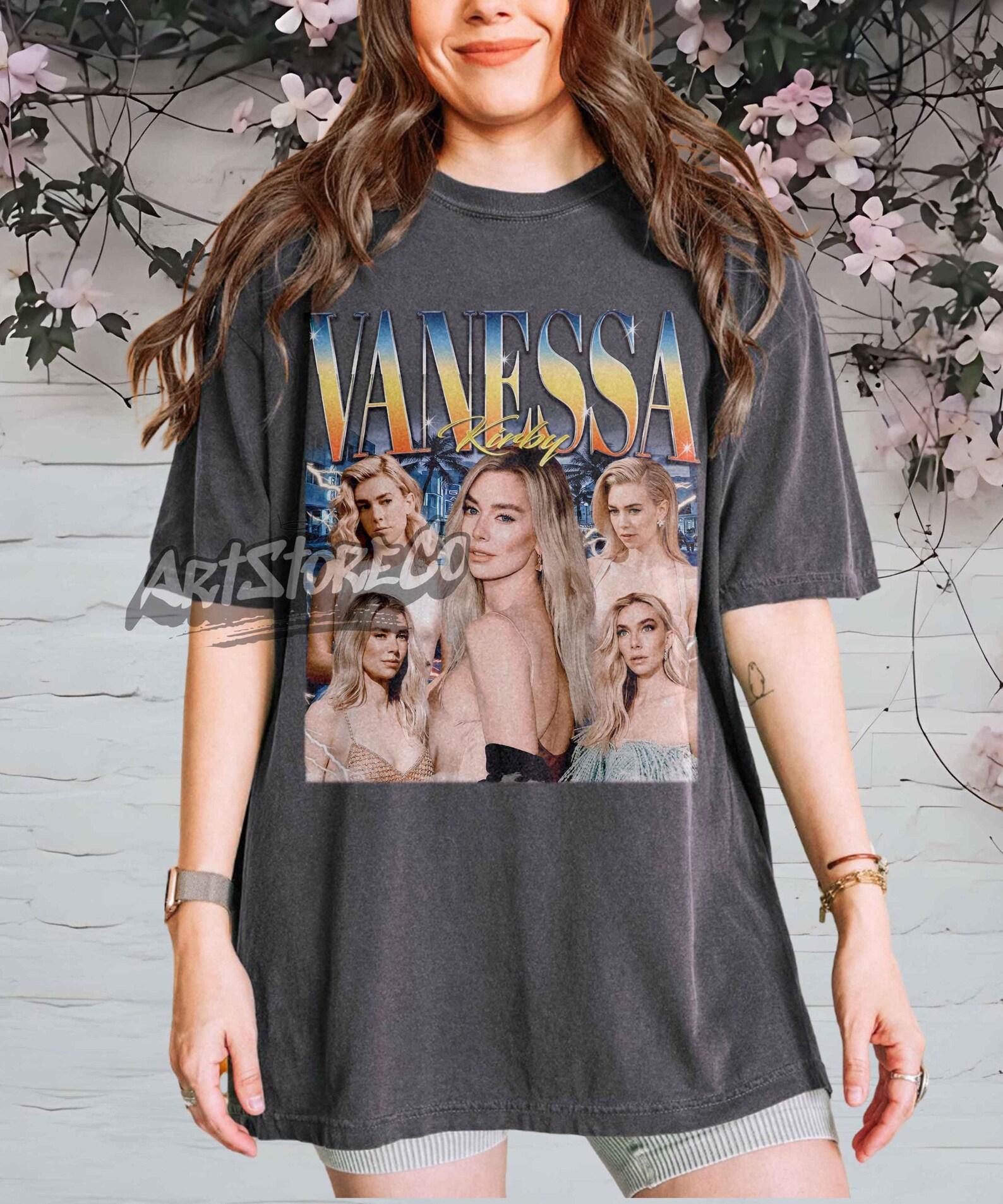 Vanessa Kirby Retro Collage T-Shirt, Vintage Inspired Graphic Tee XL