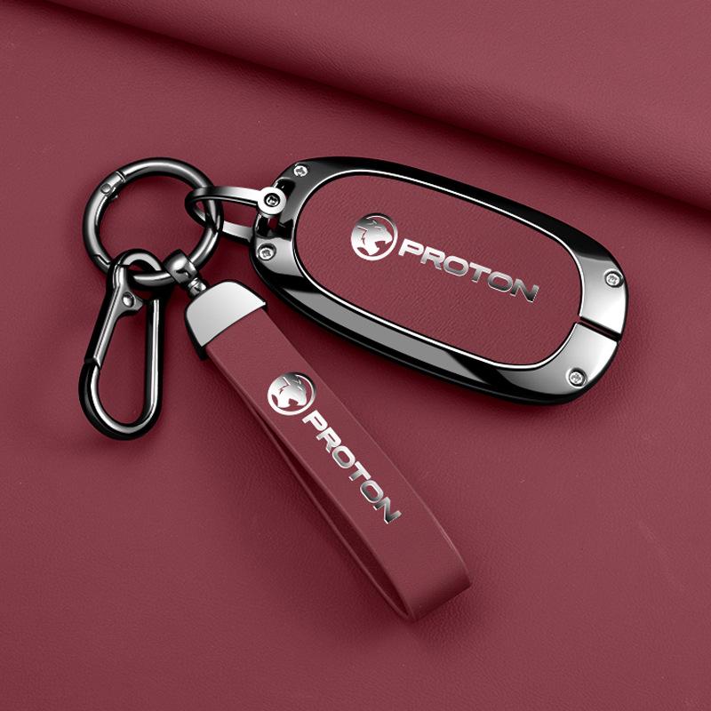 Proton e.MAS 5-Key Metal Case with Buckle: High-End Remote Control Protective Pouch and Chain for Men