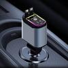 Retractable Car Charger 120W Starry Sky Top Projection Light Four-In-One Type-C+Lightning Dual Wires Usb+Pd Expansion Socket