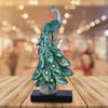 Peacock Statue Home Decoration Gift for Home Desktop Wedding Bookshelf Decor for Art