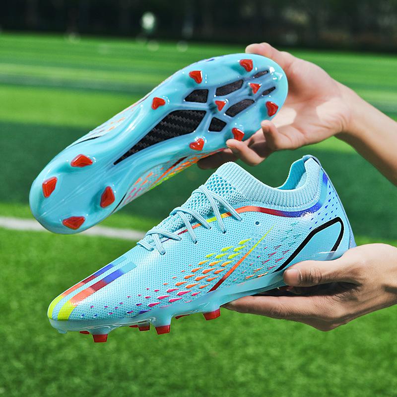 2025 Foreign Trade New Football Shoes Male Youth Student Spike Training Shoes Men's and Women's Summer Breathable Sports Shoes