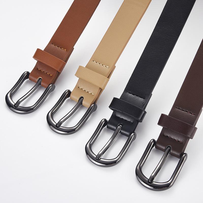 Black 2024 Designer Pu Leather Belt With Fashionable Pin Buckle For All Occasions Unisex