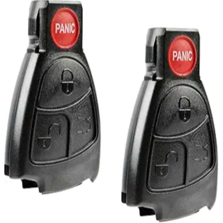 Key Fob Keyless Entry Remote Shell Case & Pad fits C Class, CLK, CLS, E Class, G