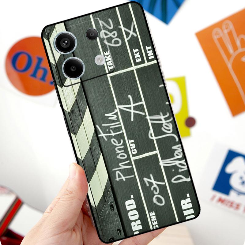 

Film Movie maker Clapperboard Take Funda For Xiaomi Redmi Note 13 Pro 10 11 12 14 Pro 11S 12S Case For Redmi 15 12C 13C 14C 10C Redmi Note 13 Pro 4G