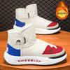 Black Martin Boots Men's Winter Men's Shoes High-top Velvet Thermal Cotton Shoes Thickened Outdoor Men's Snow Boots Tide