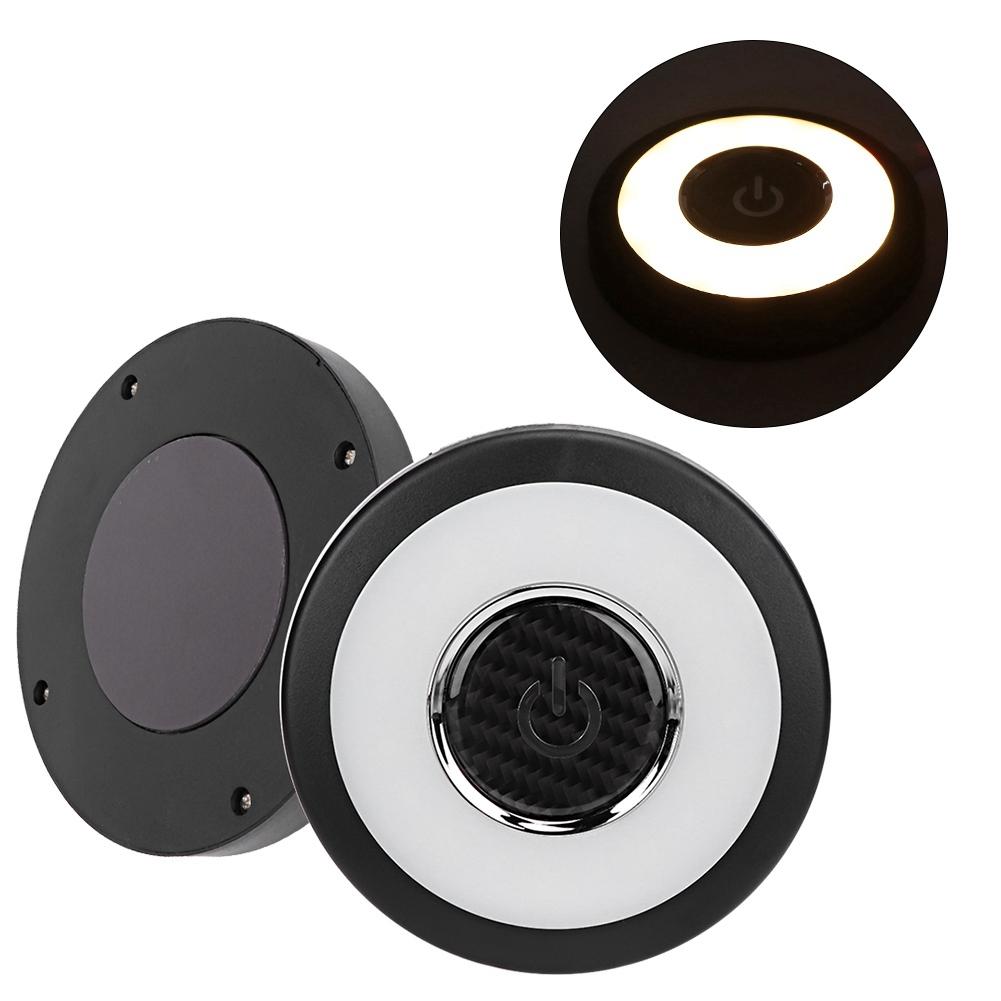 5V Universal Car Back LED Reading Ceiling Light USB Charging Warm Light Ice Blue