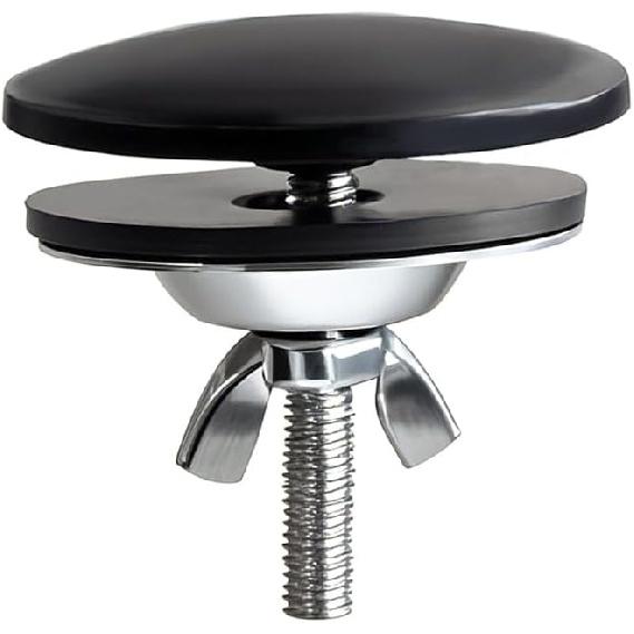 1 Piece 2 Inch Kitchen Sink Hole Cover, Kitchen Stainless Steel Faucet Hole Cover, Sink Tap Hole Cover (Black)