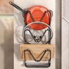 Pot Lid Holder Carbon Steel Cover Storage Rack Easy to Install Cookware Grid Wall Mount