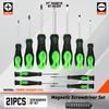 21-Piece Magnetic Anti-Slip Screwdriver Set with Replaceable Bits for Home Electronics Repair