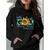 With God All Things Are Possible Matthew Print Hoodies Women's Funny Graphic Hoody Casual Graphic Pullovers Sweatshirts