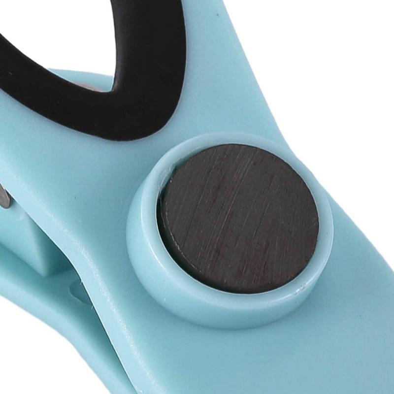 5pcsColor Refrigerator Magnetic Clip Multifunctional Household Snack Moisture-Proof Sealing Clip Plastic Bag Sealing Clip Sticky