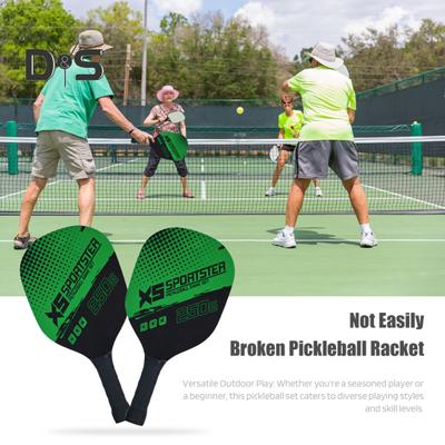 Pickleball Kürek Seti 1 Çift Pickleball Raketi 4 Top ve Saklama Çantası Pickle Ball Raketi Erkekler Kadınlar İçin Kapalı Açık Sporlar