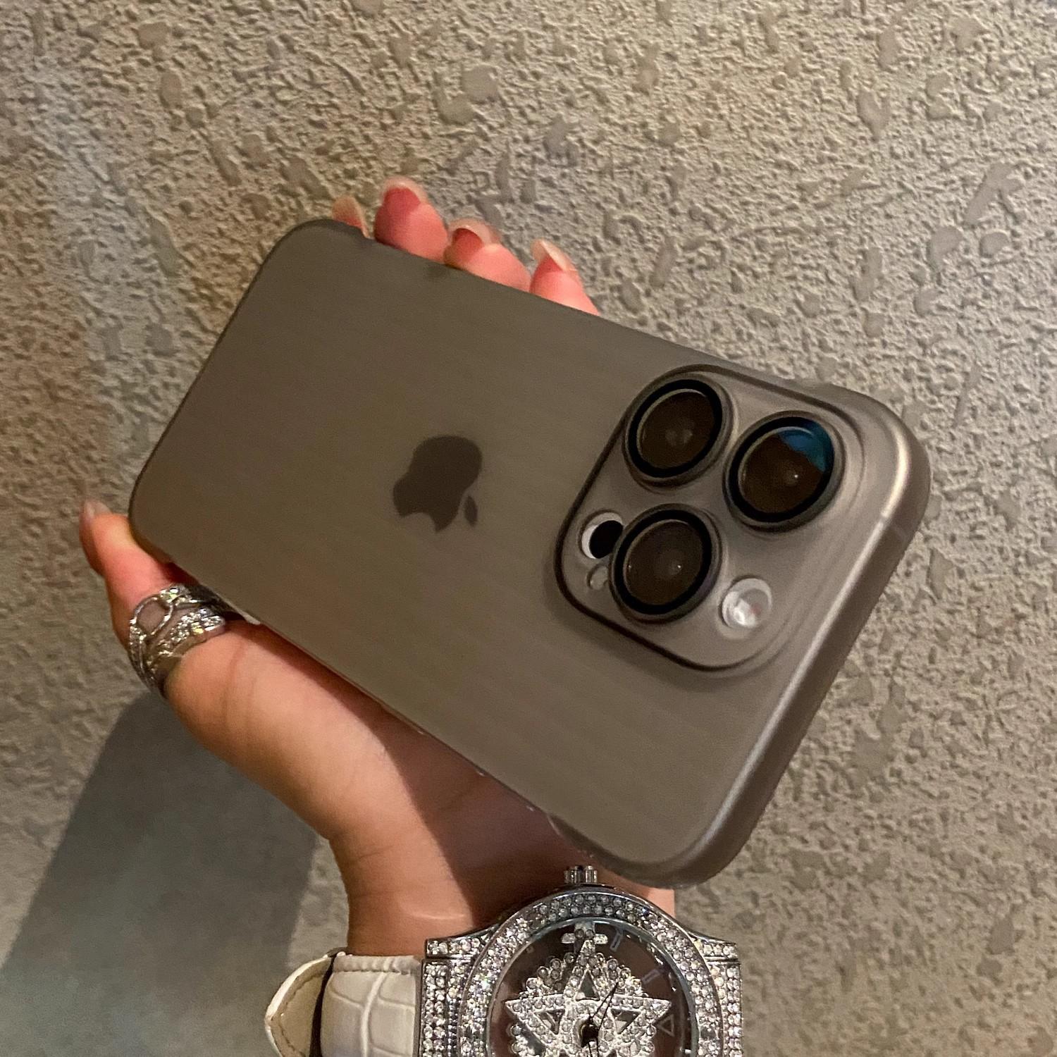 

Applicable To IPhone16proMax Frameless Corrugated Mobile Phone Case Ultra thin Apple 15 Matte Anti Fall 14 Protective Case iPhone16