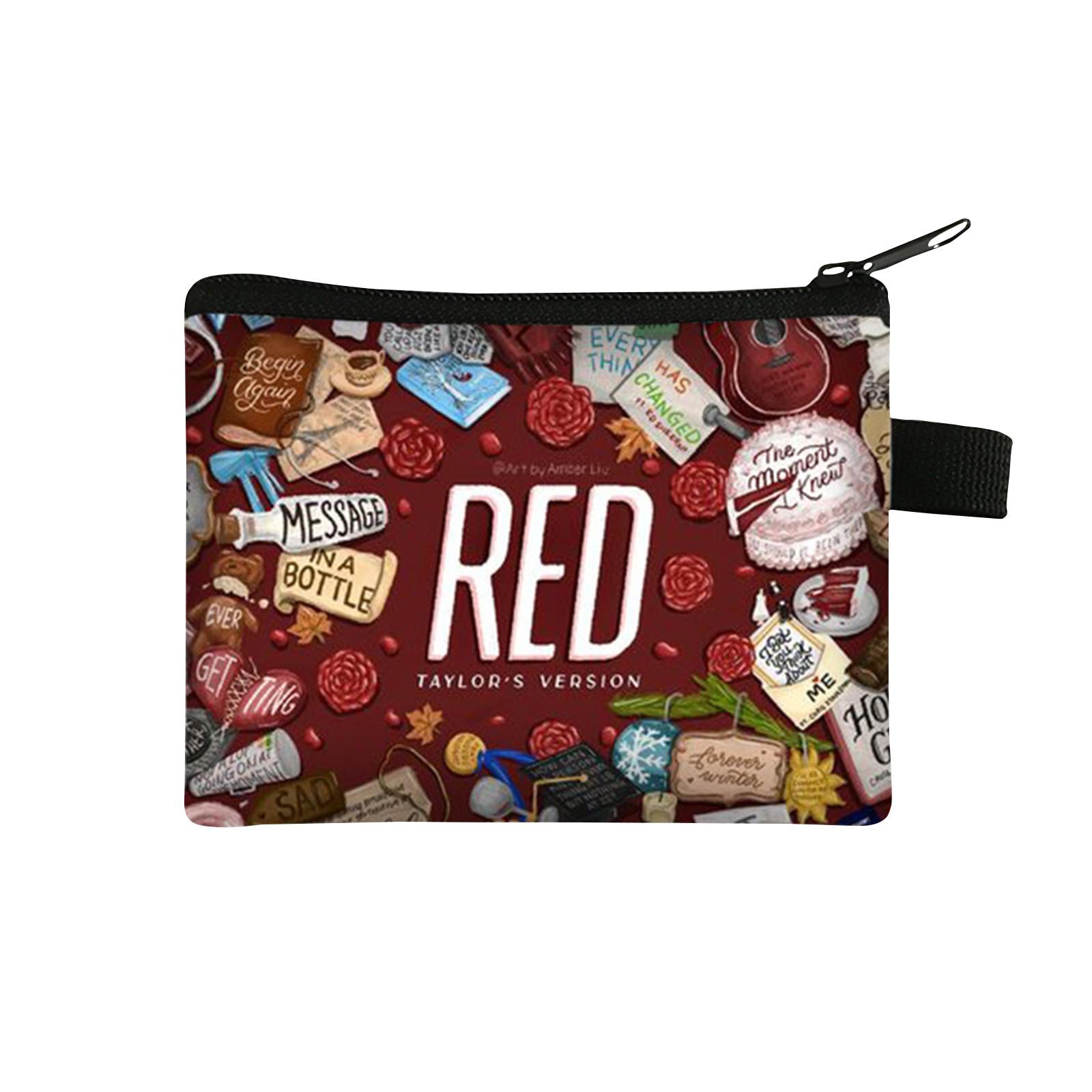 

Zippered Cosmetic Bag with Cartoon Pattern Portable Makeup Pouch Multifunctional Storage Organizer for Travel Office School One Size
