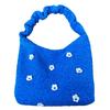 Fashion Three-dimensional Flower Plush Women's Shoulder Bags Drawstring Ladies Crossbody Bag Large Capacity Female Tote Bag