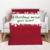 3D-Flanell-Überwurfdecke mit weihnachtlichem Thema, weich, leicht, warm, für Wohnzimmer, Schlafzimmer, Bett, Sofa, Couch, Kinder und Erwachsene, Geschenke