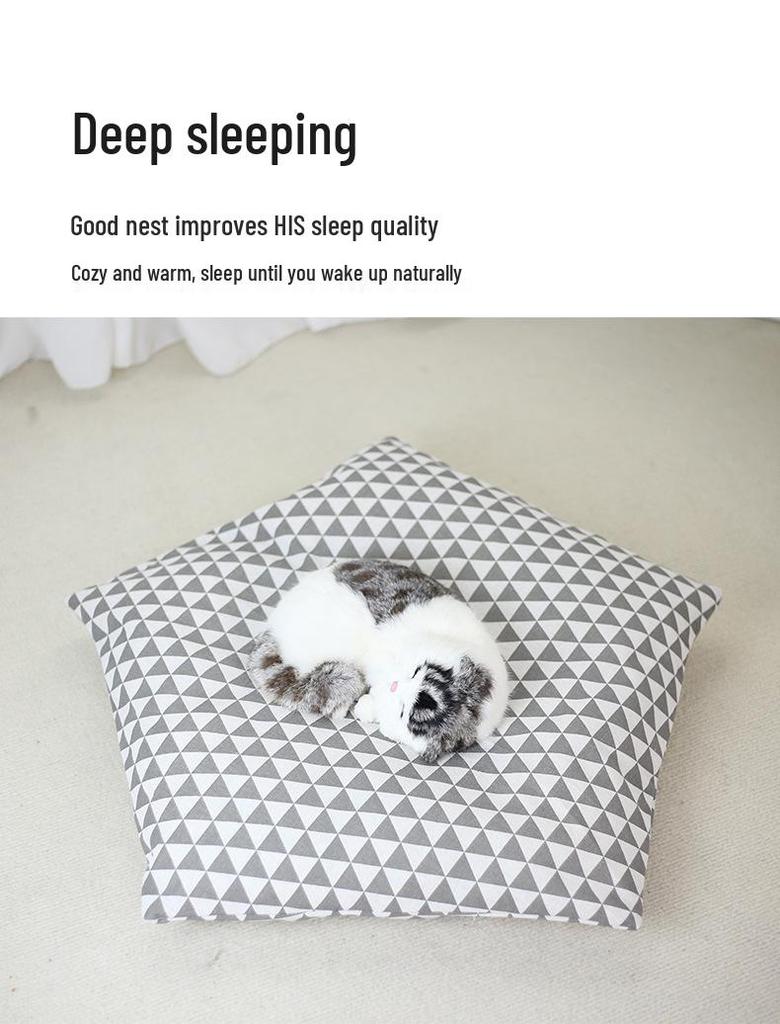 Fully Washable Pet Tent: Foldable Cat Bed & House for All Seasons