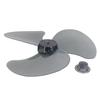 16Inch 3 Leaves Plastic Fan Blade With Nut Coverfor Standing Pedestal Floor Table Fanner Electric Fan Accessories