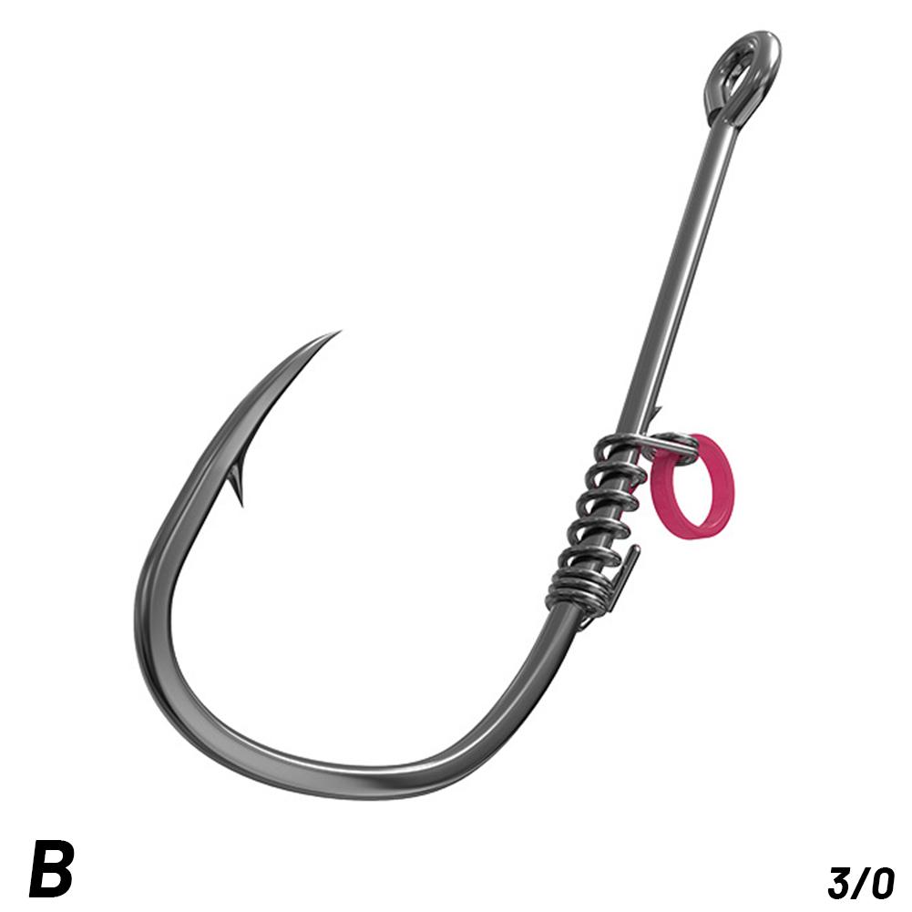

Live Shrimp Bait Hooks Fishing Hooks-Live Shrimp Fixed Hooks Carbon Steel Barbed with Holes 2# 3# 4# Fish Hooks Various Fishing