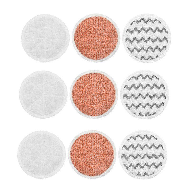 

AEE4-9Pcs Mop Pads For Bissell 3897A 3712 Scrubbing Steam Mop Cleane Mop Rag Accessories