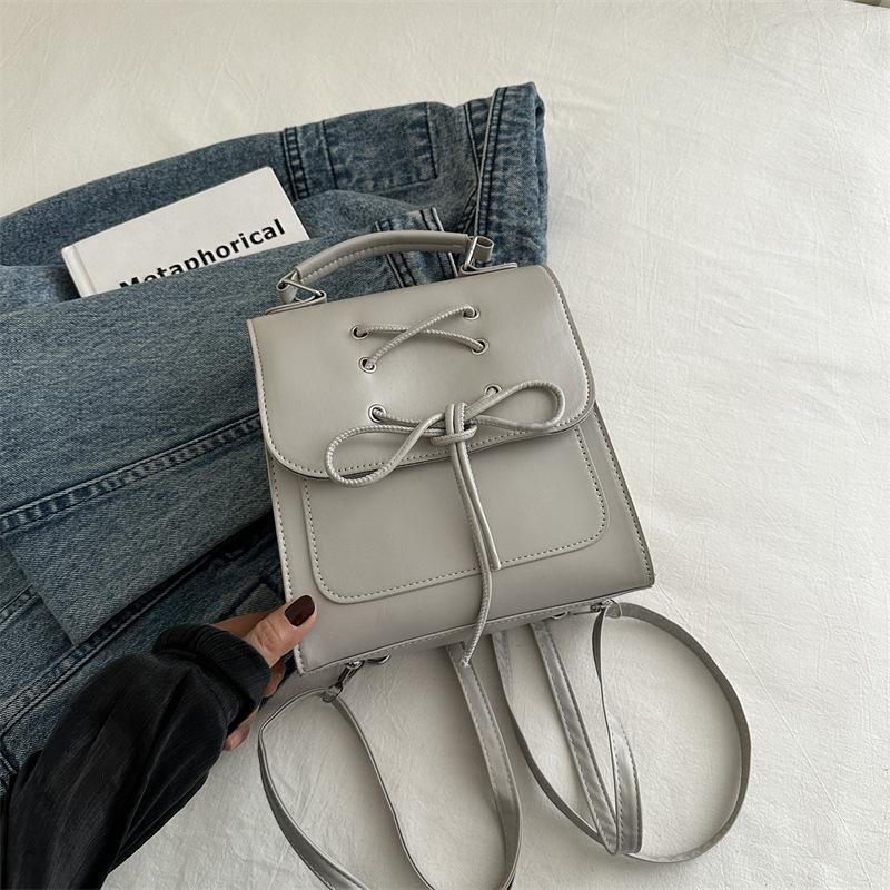 Koreanische Version des Schleifenrucksacks für Damen, neuer trendiger Moderucksack, süße Handtasche, Schultertasche, Schultasche