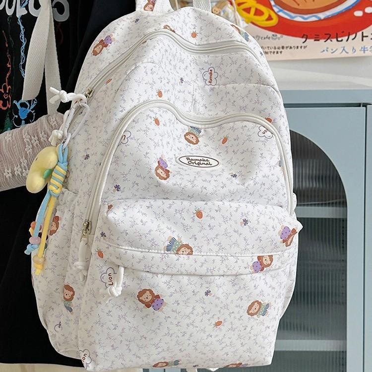 Schoolbag Xiaosheng junior high school student schoolbag 1011 new trendy printed backpack light and large capacity travel foreign style backpack