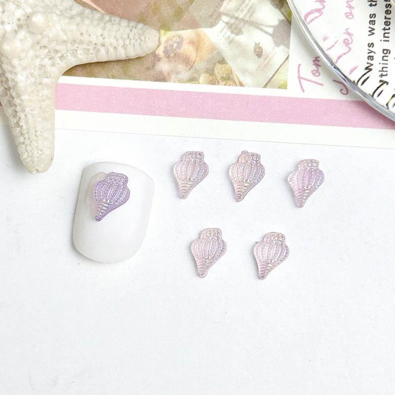 New Aurora Nail Art Accessories Tiny Conch 3D Small Ice Transparent Nail Decorations Mixed Rhinestones Phone Accessories
