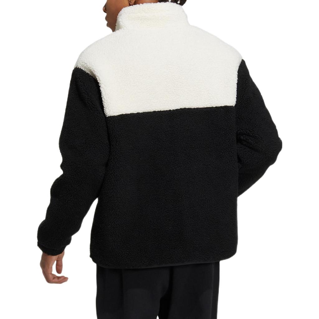 adidas Neo Logo Print Patchwork Fleece Stehkragenjacke Unisex Oberbekleidung Mehrfarbig HY9650