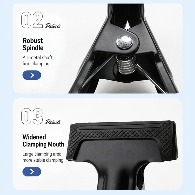 Metal Clip Background Support Backdrop Clamp Black Photo Studio Photography Backdrop Stand Holder Accessories