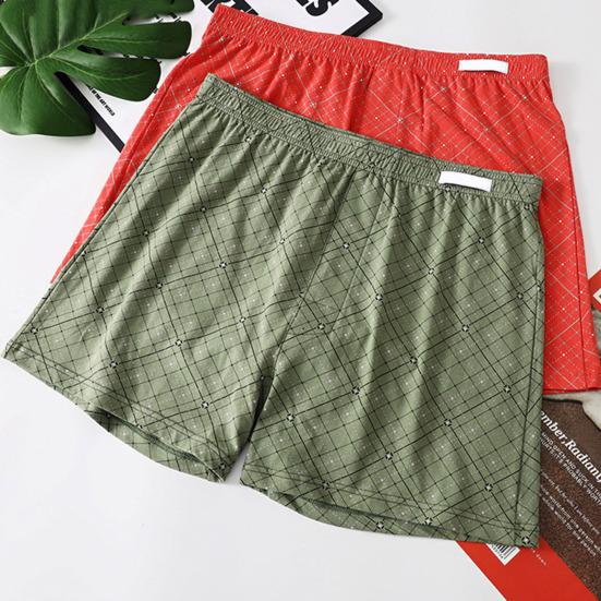 Boxer Uomo in Cotone Traspiranti Assorbi Umidità Elastico in Vita Pantaloncini Intimo per Non Salire Usura Quotidiana Comfort