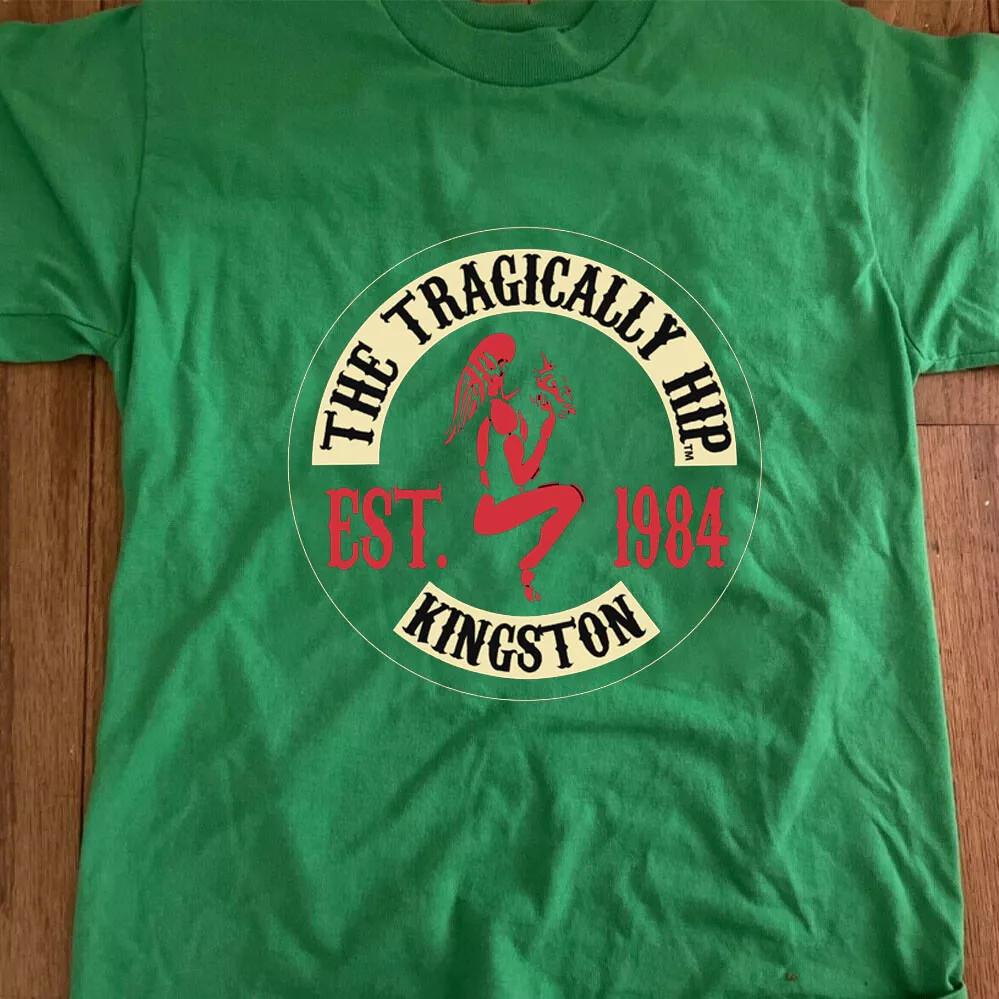 Футболка с логотипом группы The Tragically Hip из Кингстона, полные размеры S-5XL, унисекс S