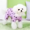 Pet Supplies Bear Polka Dot Belly Protection Home Clothes Dog Clothes Spring and Summer Thin Clothing