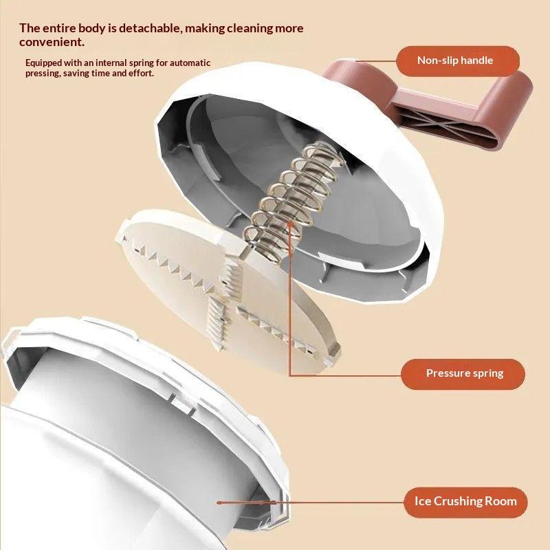 Shaved Ice Machine Home Small Manual Ice Crusher Hand-Shake Ice Sand Hail Ice Ice Breaker To Make Continuous Sand Ice