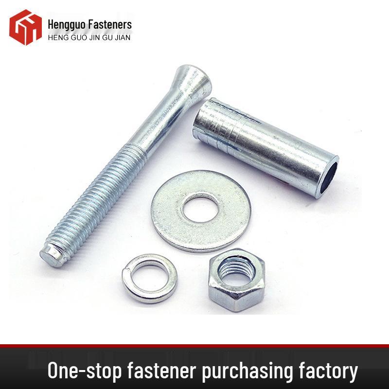 Elevator Carbon Steel Galvanized Expansion Bolt M6/M8 Grade 4.8 Anchor Screw M6x50