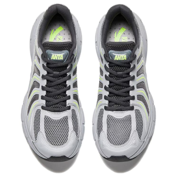 Anta Millennium 9 Simple Retro Breathable Shock Absorbing Low Top Dad Shoes Men sneaker Mud Lime 112628890-3