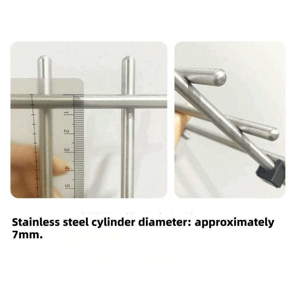 Silver Stainless Steel Trivets Non-Slip Feet Baking Pans Holder Insulation Pads  Living Room