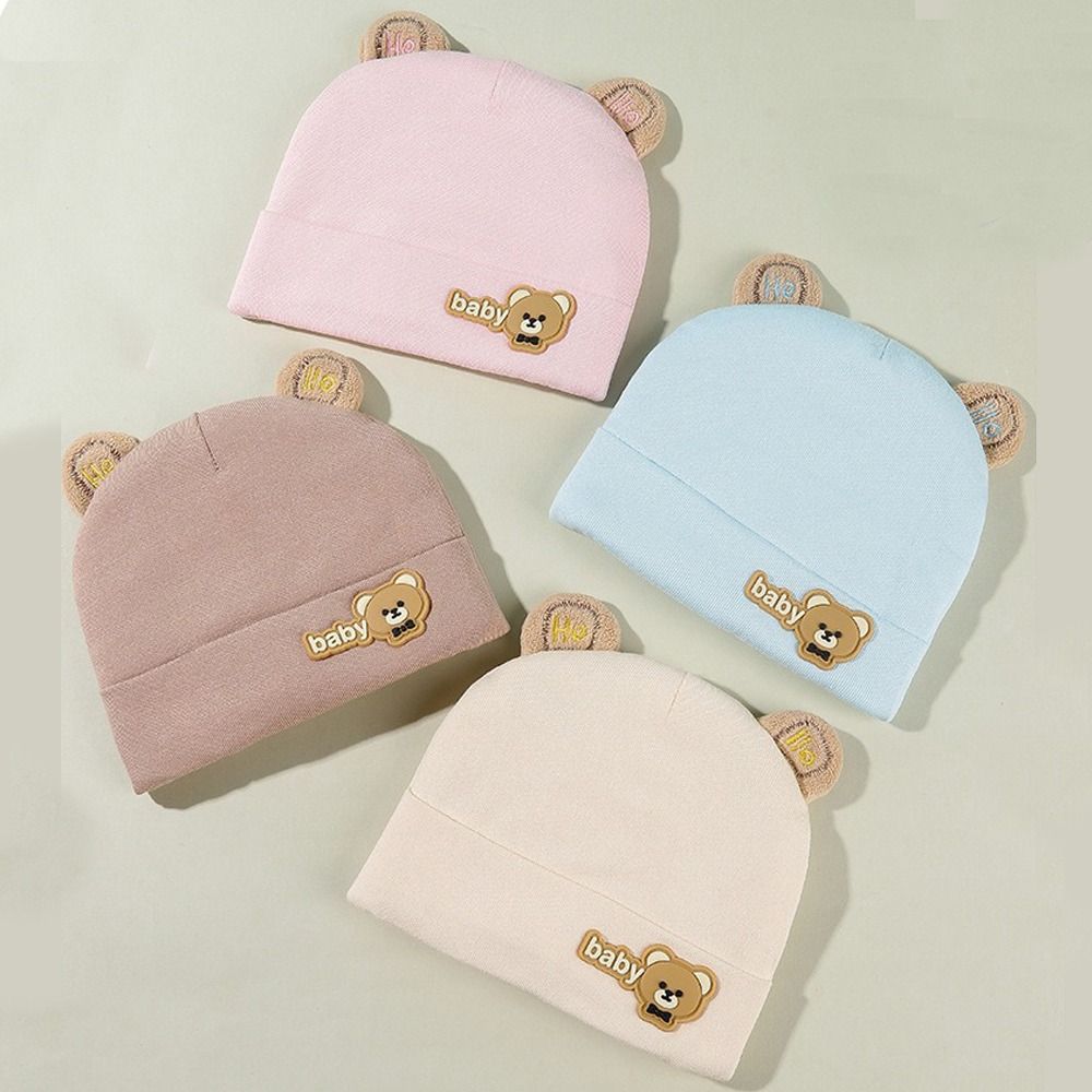 Weiche Baumwolle Baby Warme Mützen Winter Warme Beanie Mode Haubenmützen Herbst Winter