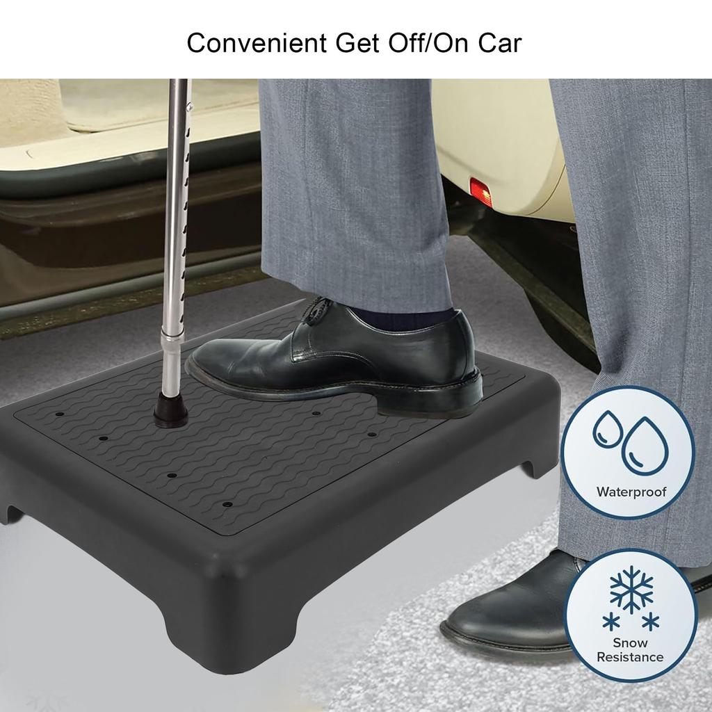 Bath Shower Step Stool Non Slip Step Platform Portable Mobility Step Stool for Indoor and Outdoor