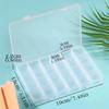 24 Compartments Clear Jewelry Box, Plastic Organizer Storage Container With Adjustable Dividers For Jewelry Crafts Beads