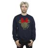 Disney Mens Minnie Mouse Leopard Christmas Sweatshirt